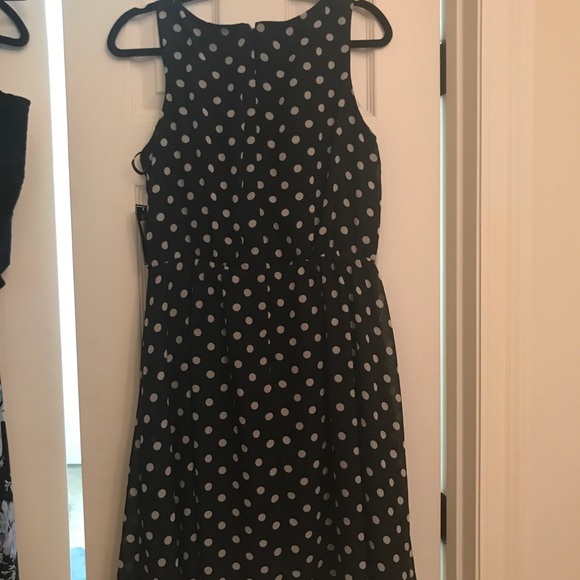 Jessica Howard Black and White Polka Dot Mini Dress - Picture 4 of 4